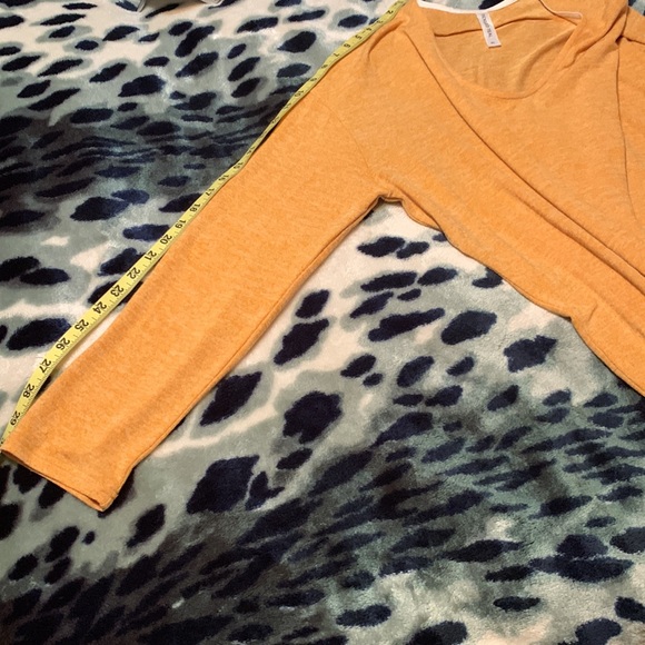 Tickled Teal mustard yellow sweater NWOT XL - Picture 7 of 12